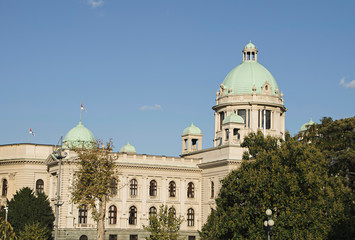 House of the National Assembly of Serbia in Belgrade.