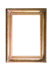 Frame picture antique antiques isolated on white background