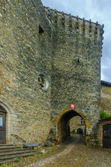 Gate, in the medieval village Perouges