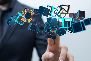 code data concept in hand