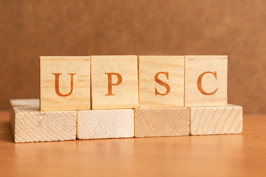 Maski, India 26,May 2019 : UPSC or Union Public Service Commission in  wooden block letters Stock Photo | Adobe Stock