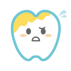 歯石　汚れが付いた歯