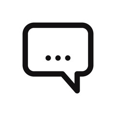 Chat vector icon in modern style for web site and mobile app
