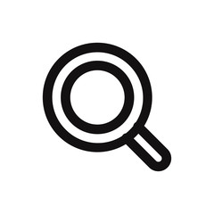 Magnifying vector icon in modern style for web site and mobile app