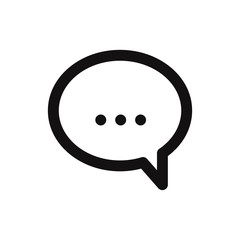 Chat vector icon in modern style for web site and mobile app