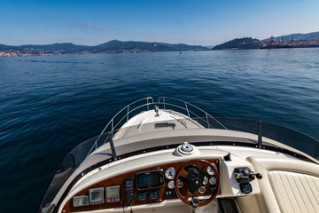luxury yacht in the sea