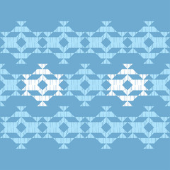 Ethnic boho seamless pattern. Lace. Embroidery on fabric. Patchwork texture. Weaving. Traditional ornament. Tribal pattern. Folk motif. Can be used for wallpaper, textile, wrapping, web.