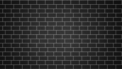 Fototapeta na wymiar Brick wall grunge black color tile Texture backgrounds Template copy space interior design