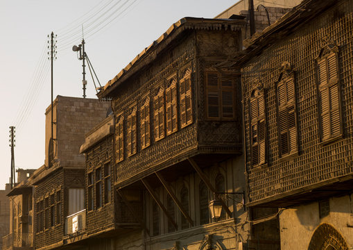 Old House Moucharabieh In Aleppo, Syria