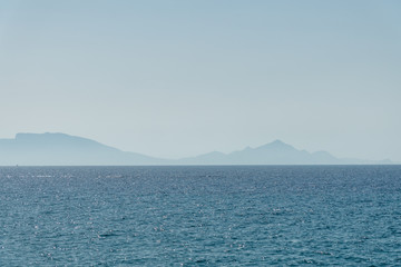 Naklejka na ściany i meble Aegean sea in morning near Kos island, Greece.