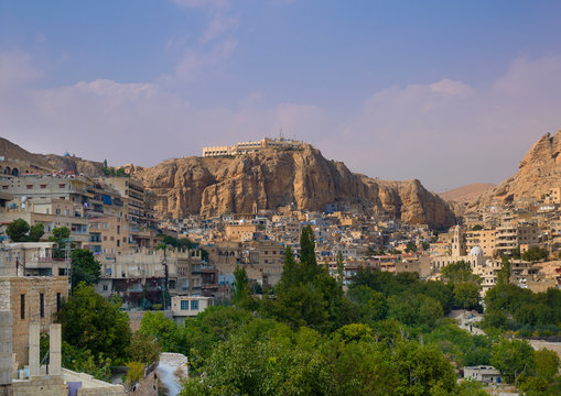 Houses in Maalula, Syria