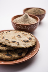 bajra / sorghum ki roti or pearl millet flat bread