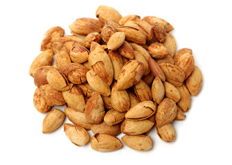 apricot kernel isolated on white background