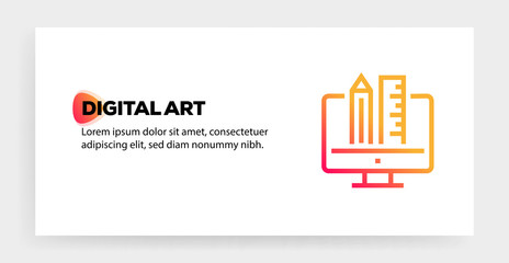 DIGITAL ART ICON CONCEPT