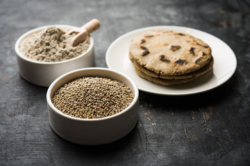 bajra / sorghum ki roti or pearl millet flat bread