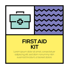 FIRST AID KIT ICON CONCEPT