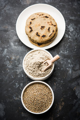 bajra / sorghum ki roti or pearl millet flat bread
