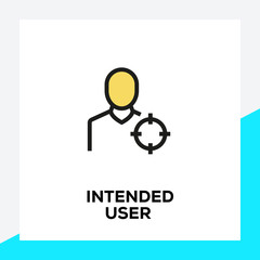 INTENDED USER LINE ICON SET
