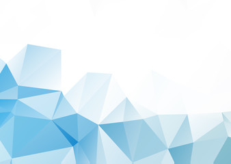 Abstract mosaic Blue White Polygonal Geometric Triangle Background, Low Poly Style. Business Design Templates modern Triangle Background.
