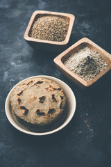 bajra / sorghum ki roti or pearl millet flat bread
