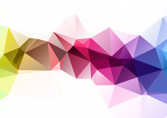Fototapeta premium Abstract mosaic Colorful and White Polygonal Geometric Triangle Background, Low Poly Style. Business Design Templates modern Triangle Background.