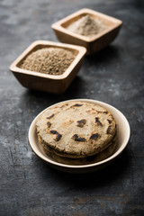 bajra / sorghum ki roti or pearl millet flat bread