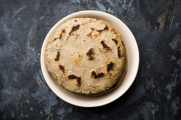 bajra / sorghum ki roti or pearl millet flat bread