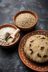 bajra / sorghum ki roti or pearl millet flat bread