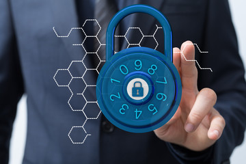 security data code digital in hand
