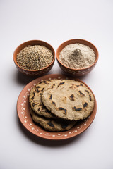 bajra / sorghum ki roti or pearl millet flat bread