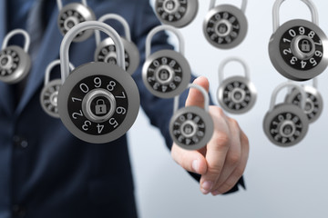 security data code digital in hand