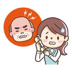 女性　電話　困る