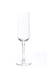 champagne glasses on a white background