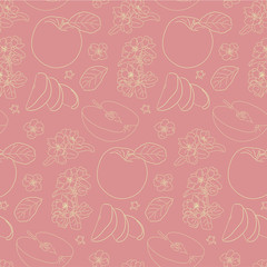 seamless apple pattern