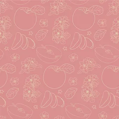 Poster seamless apple pattern © Alena