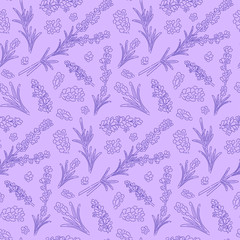 seamless lavander pattern