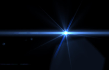 lens flare effects for overlay designs or screen blending mode to make high-quality images of cool light isolated on a black background
