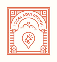 LOCAL ADVERTISING ICON CONCEPT