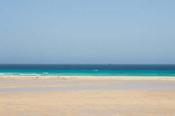 Fototapeta na wymiar beach on the island of Fuerteventura, Canary Islands