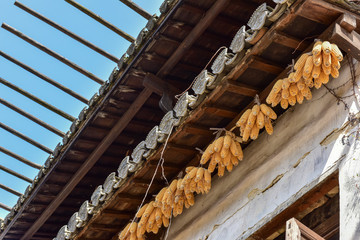 Rural characteristic architectural scenery, Wuyuan, Shangrao, Jiangxi, China