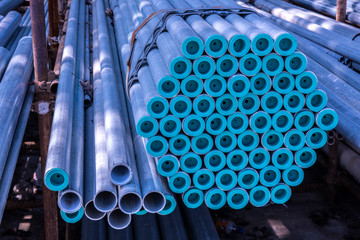 Metal steel pipe stacking