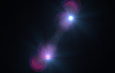 Lens flare overlay texture. Laser beams.light flare on black background object design abstract for overlay on you design. Easy to add overlay or screen filter over photos.