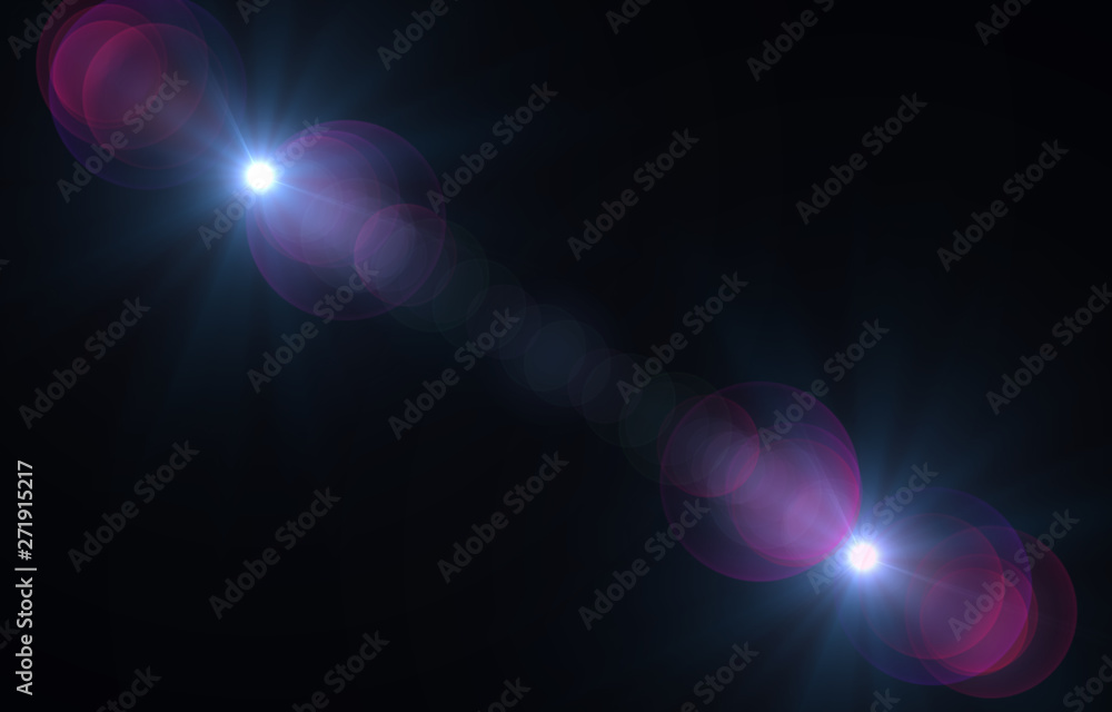 Poster lens flare overlay texture. laser beams.light flare on black background object design abstract for o