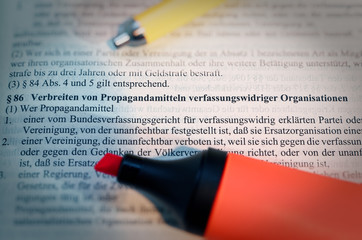 Gesetzestext von in deutsch Paragraph§ 269 StGB Strafgesetzbuch Entziehung der Fahrerlaubnis in...