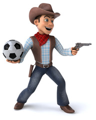 Fun Cowboy - 3D Illustration