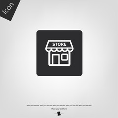 Shop store icon. Vector illustration sign