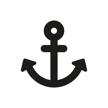 Anchor icon. Simple vector image