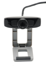 Web camera for broadcasting video and still images on the Internet on white backgroumd.Camera.Lens.