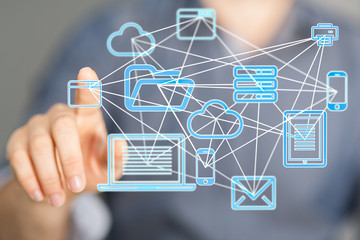 code data concept in hand