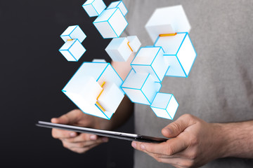 data code binary concept